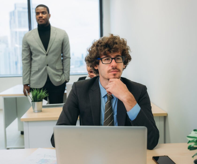 A business professional analyzing user data on a laptop, making informed decisions based on real insights.